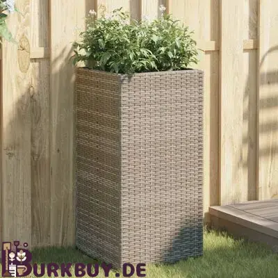 1 2Stk. Pflanzkübel aus Poly Rattan 30x30x60cm   40x40x80cm (3Farben 2Größen)