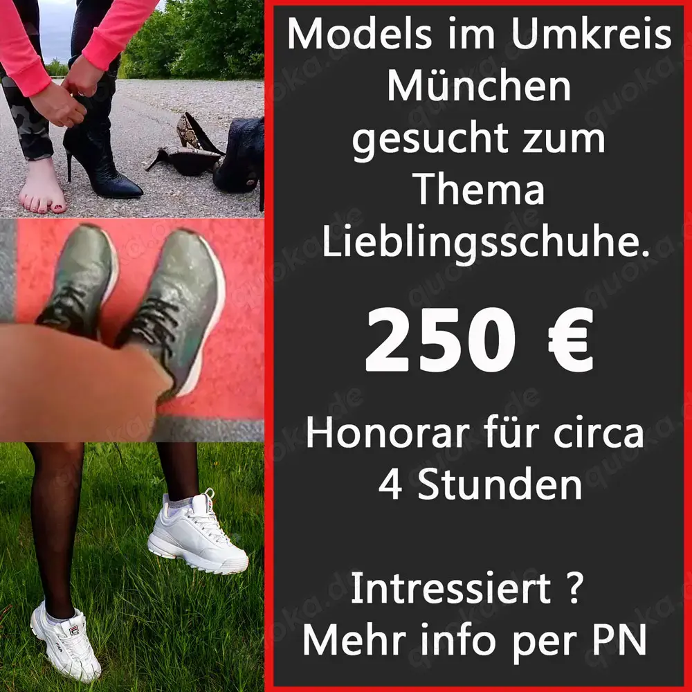 Suche Fuß Models für Fuß und Socken Videos | Münchner Umgebung Fussmodel gesucht Raum München 250 