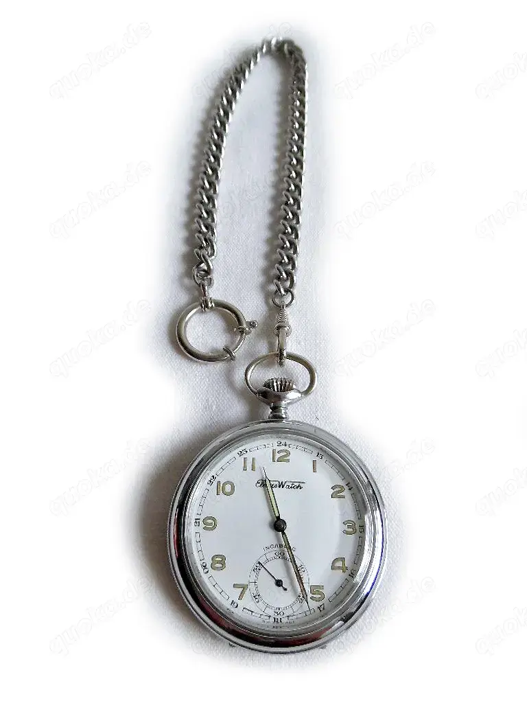 Seltene Taschenuhr von Elmas Watch