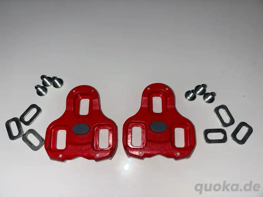 Pedalplatten für Look Keo Cleats Pedalplatten Schuhplatten Rot Fahrrad