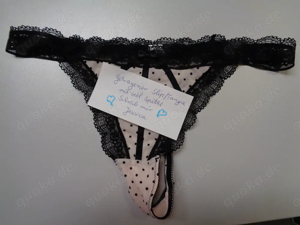Exklusiver mit Liebe getragener Slip Tanga mit Spitze 