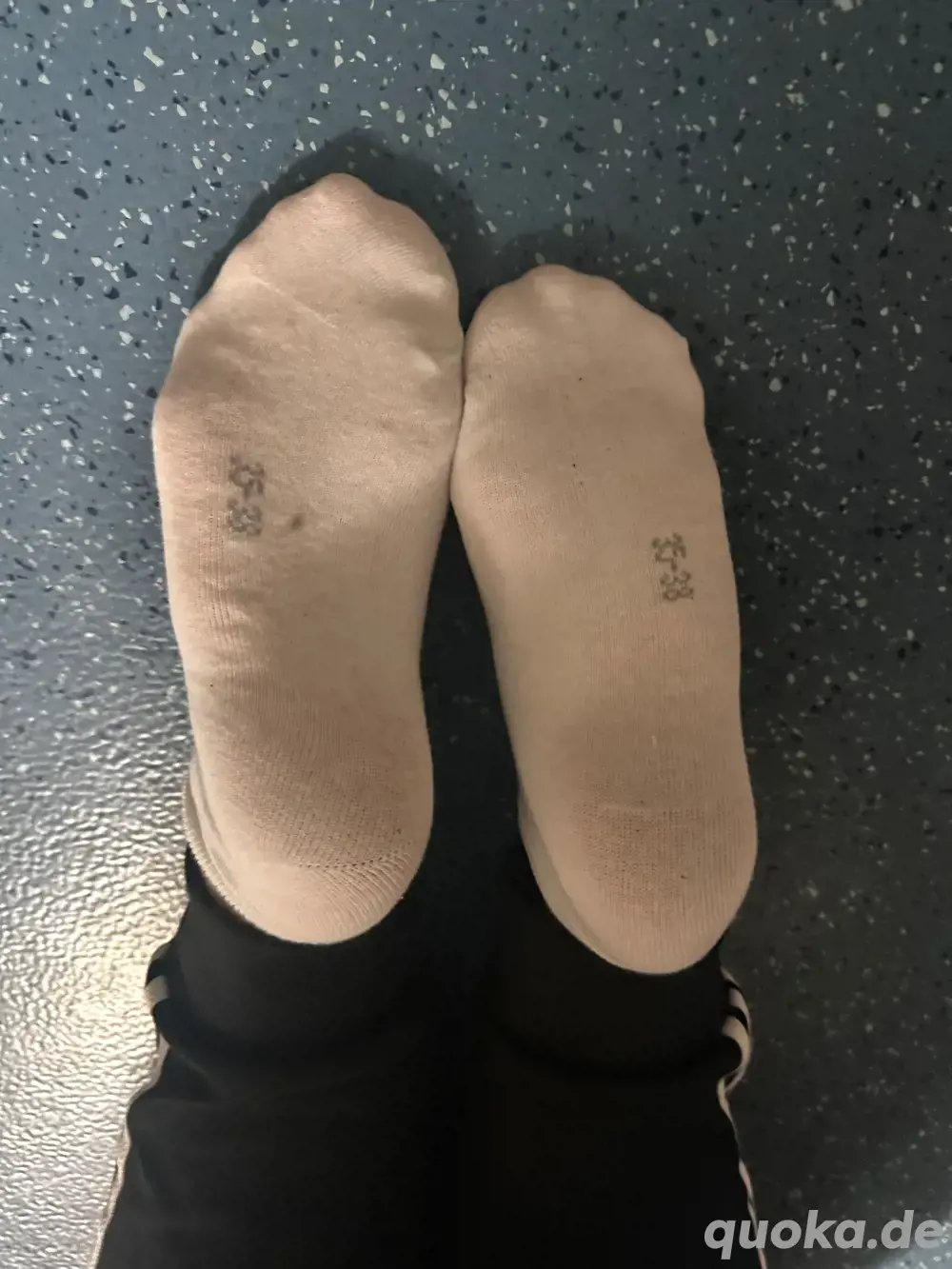 getragene socken 
