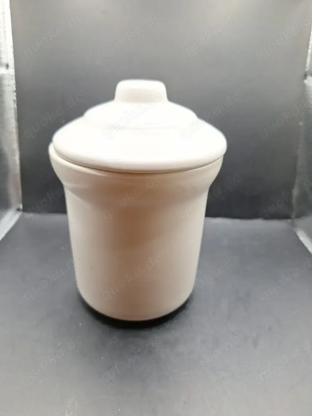Keramik Topf mit Deckel hoch 12cm Öffnung ca 9cm D