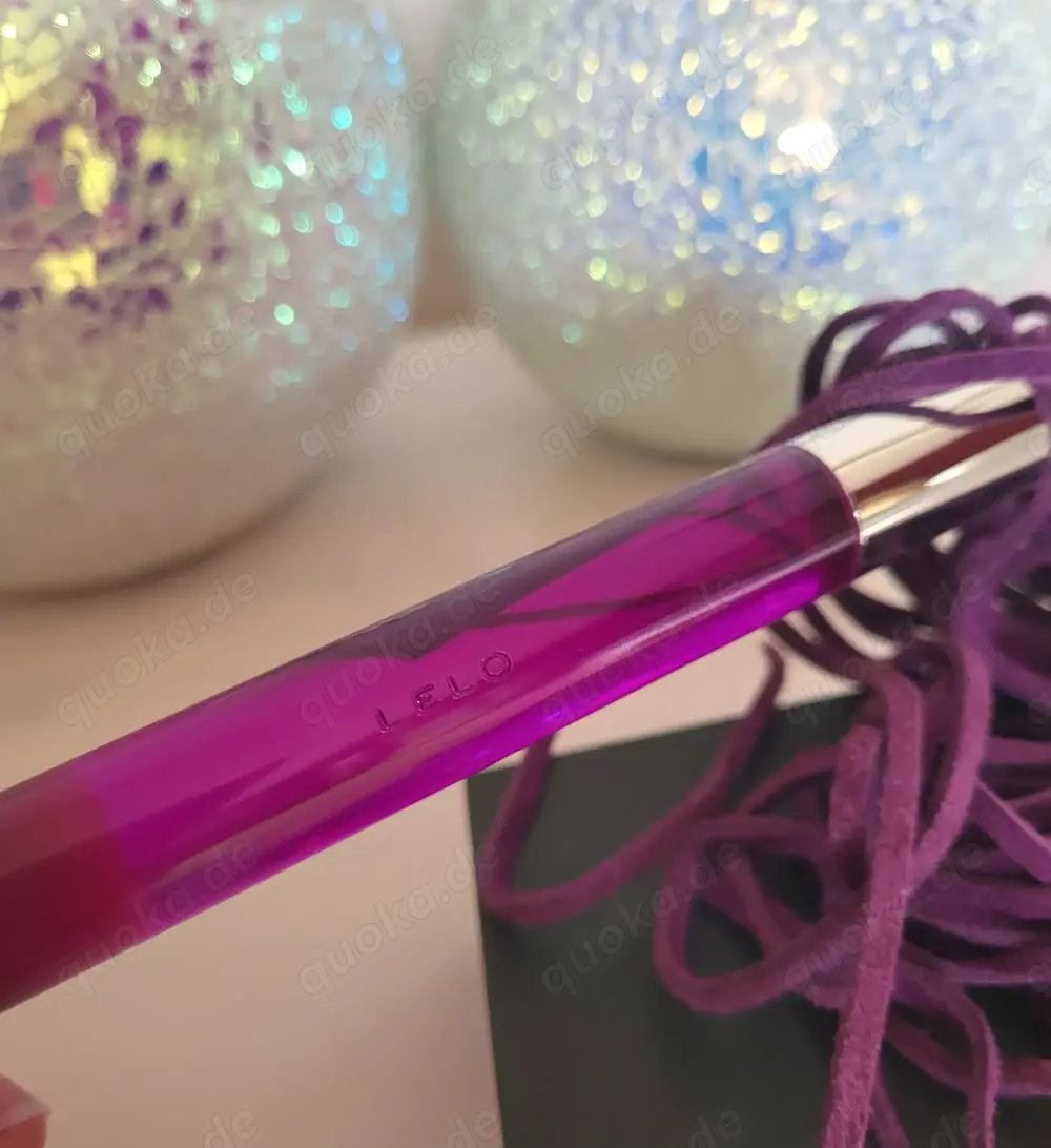 Peitsche, Lelo, Glas Peitsche, Wildleder, lila