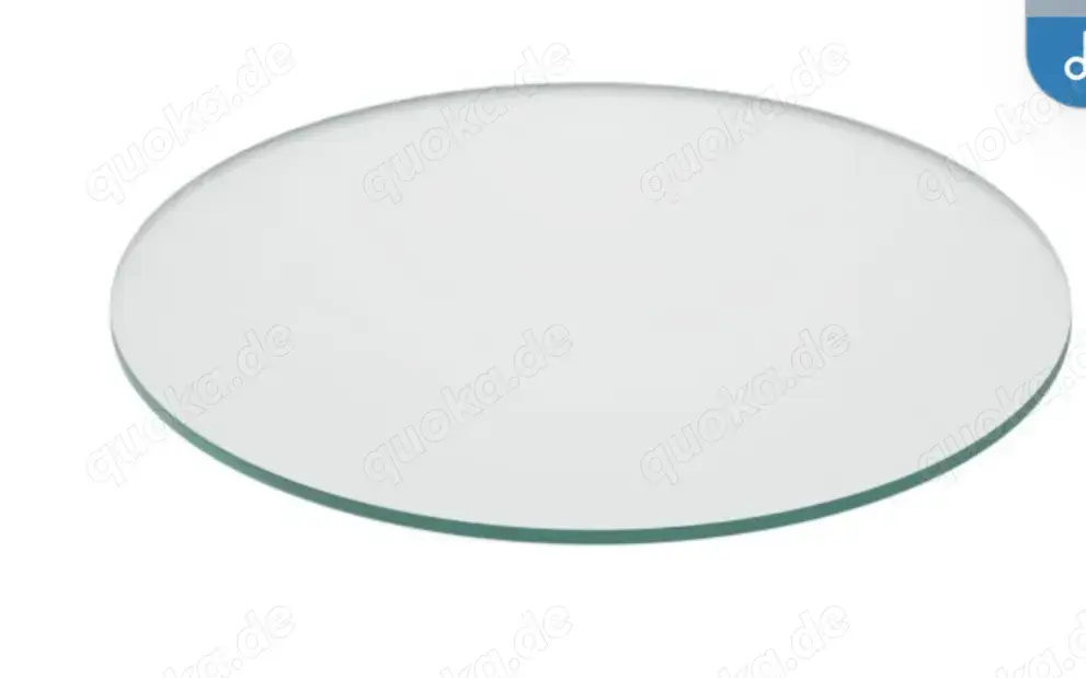 Glasplatte echt 90 cm Sicherheitglas auch für einen Ofen oder offenen kamin