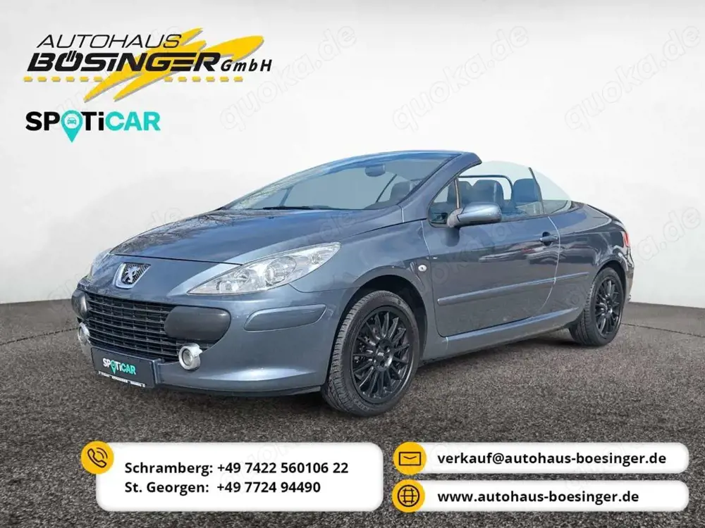 Peugeot 307 CC 2.0 JBL / 17"ATS-Alu / Windschott / 8-Fach