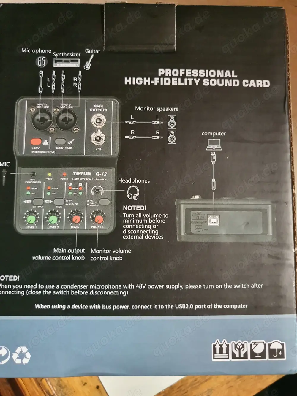 Audio Interface Teyun Q-12 
