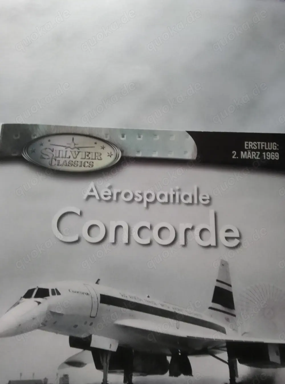 Seltene Flugzeugmodelsamlung  5teilig versilbert 