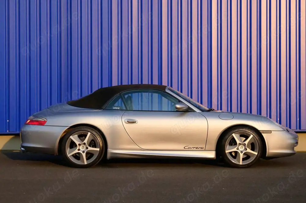 Porsche 996 Carrera C2 Cabrio, GT-silber, Top-Zustand