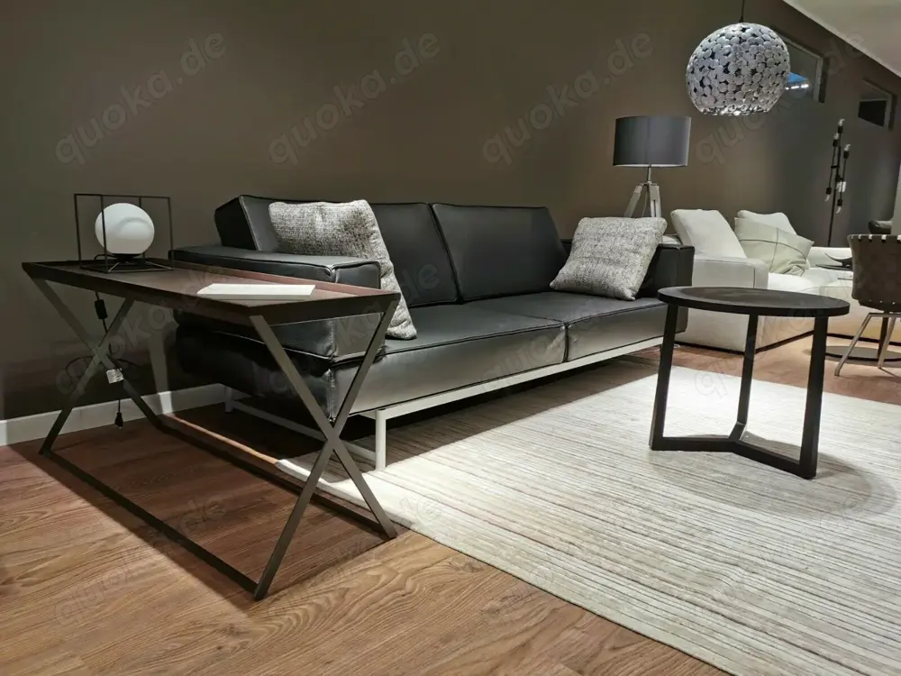 Cassina Reef Sofa Leder Schwarz Ausstellungsstück!