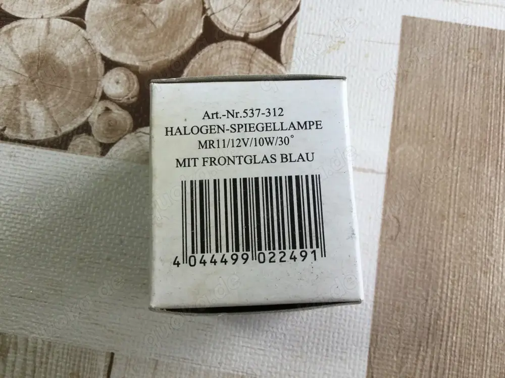 Halogen Spiegellampe MR 11 12 Volt 10 Watt Frontglas Blau