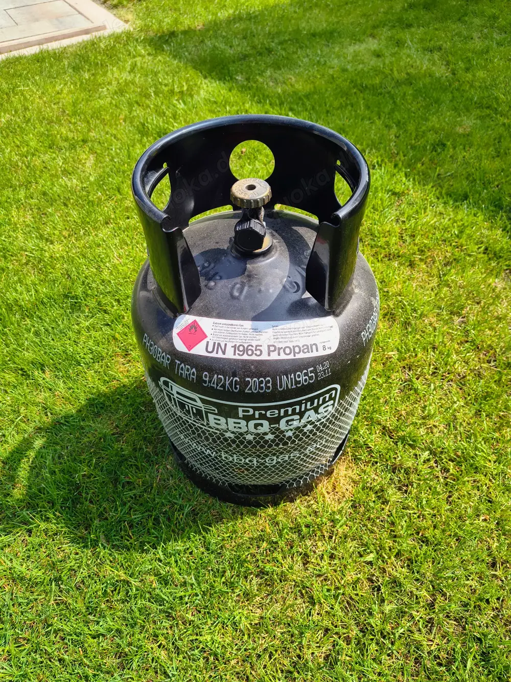 Leere BBQ Powergasflasche 8 Kg