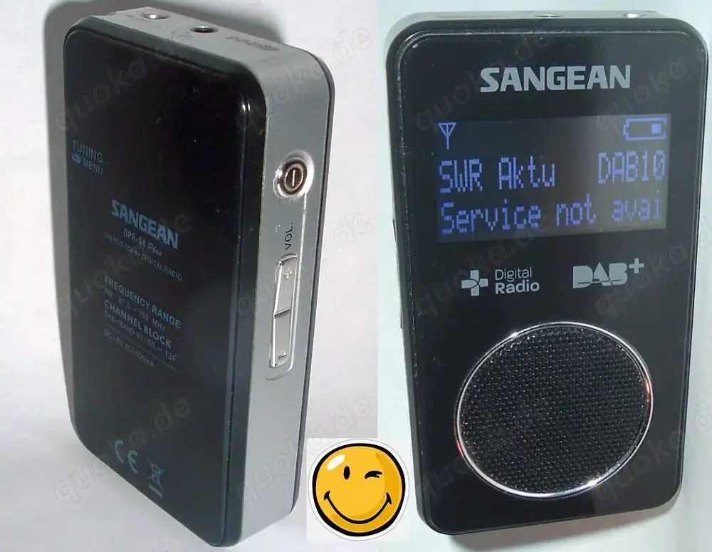 Sangean DPR-34+ tragbares DAB UKW - Taschenradio