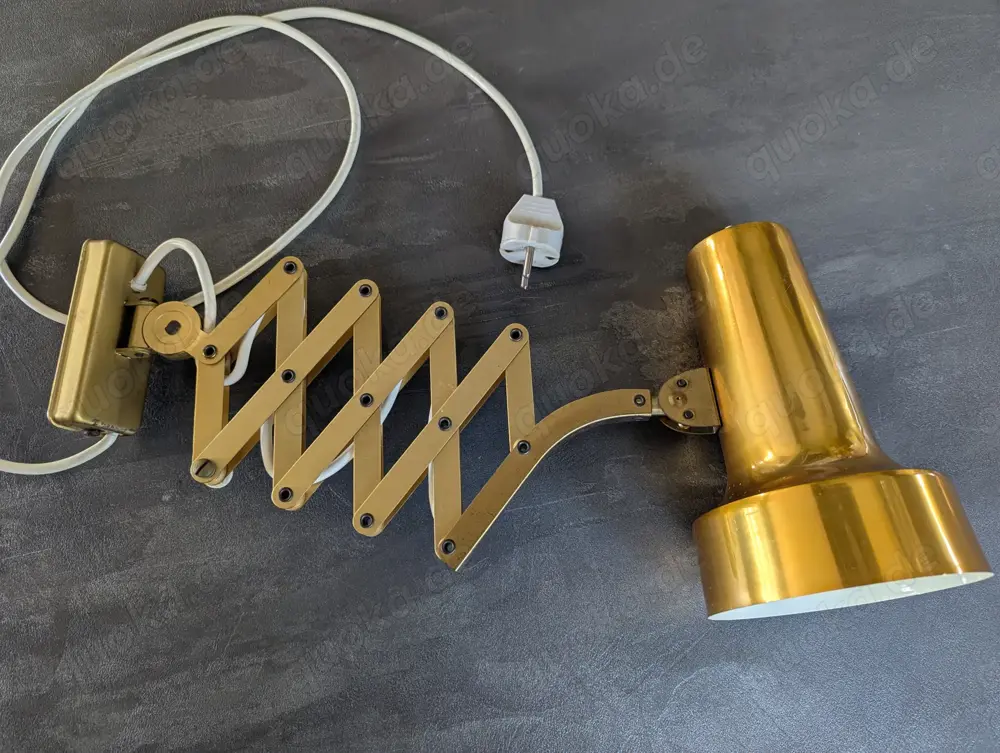Pfäffle Scherenlampe Original aus den 60er Jahren, Messing, TOP-Zustand