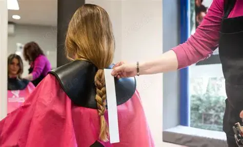 Haare spenden, Haare schneiden