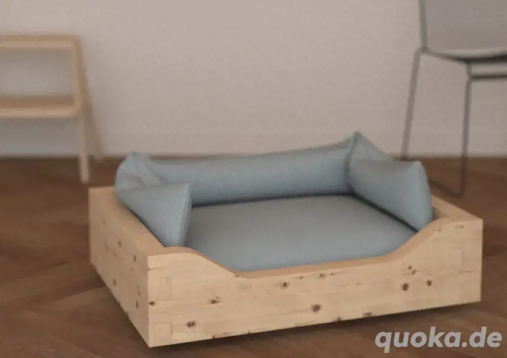 Hundebett Luxus aus Zirbe und Loden - metallfrei - gesund und nachhaltig - alle Grössen 