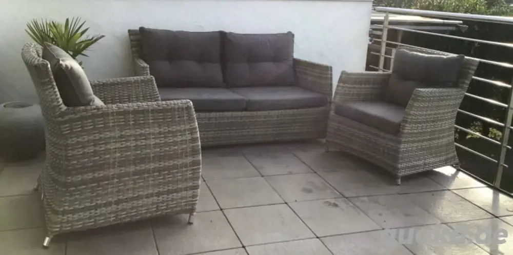 Louge Möbel Rattan grau Louge Möbel Rattan grau
