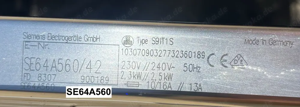 Viele diverse Ersatzteile für Geschirrspüler   Spülmaschine SIEMENS SE64A560 42, BOSCH, CONSTRUCTA