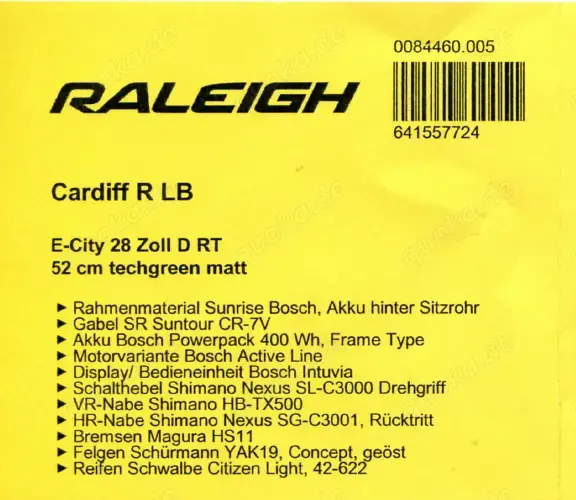 E-City Bike Cardiff R LB 28 Zoll 