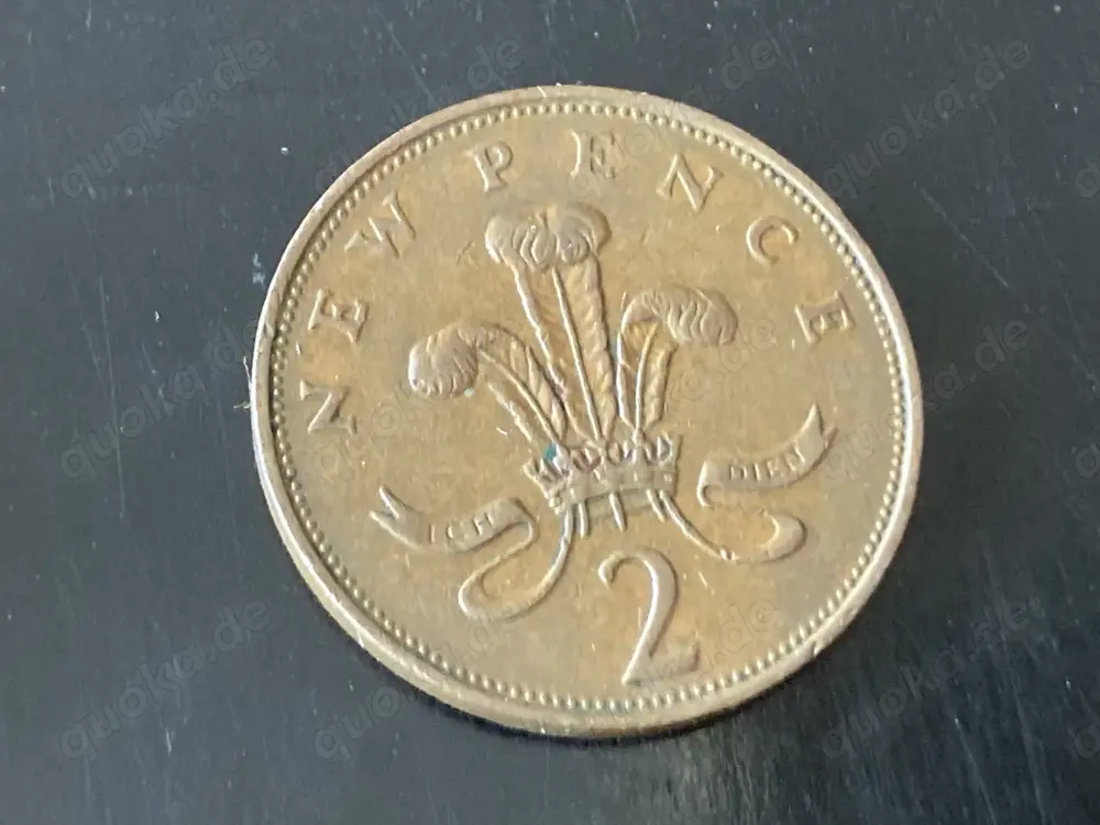 Münze Münzen Umlaufmünze Großbrittanien 2 Pence 1971