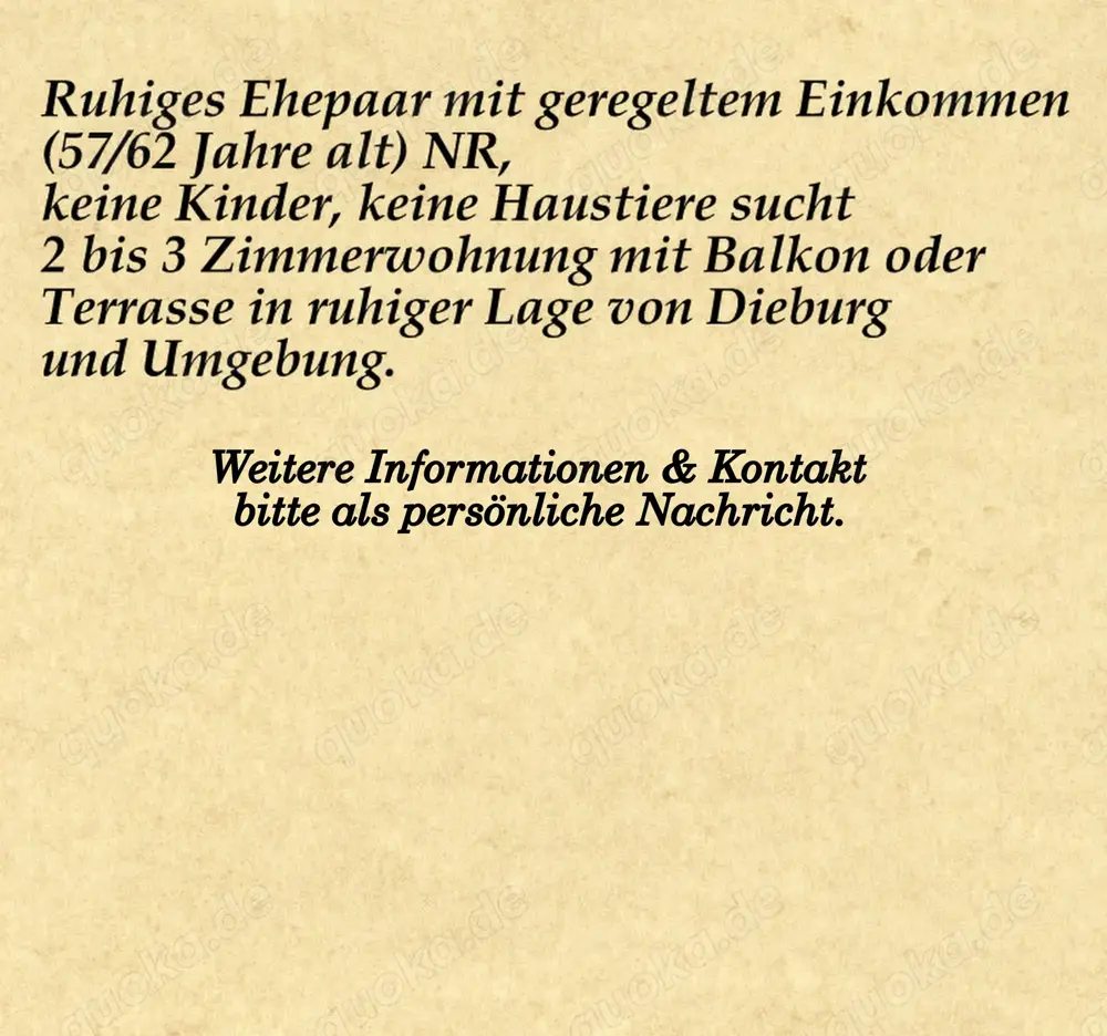 2 - 3 Zimmer, Balkon Terrasse, Keller. Dieburg, Gr.Umstadt & Umgebung 2 - 3 Zimmer, Balkon Terrasse, Keller. Dieburg, Gr.Umstadt & Umgebung