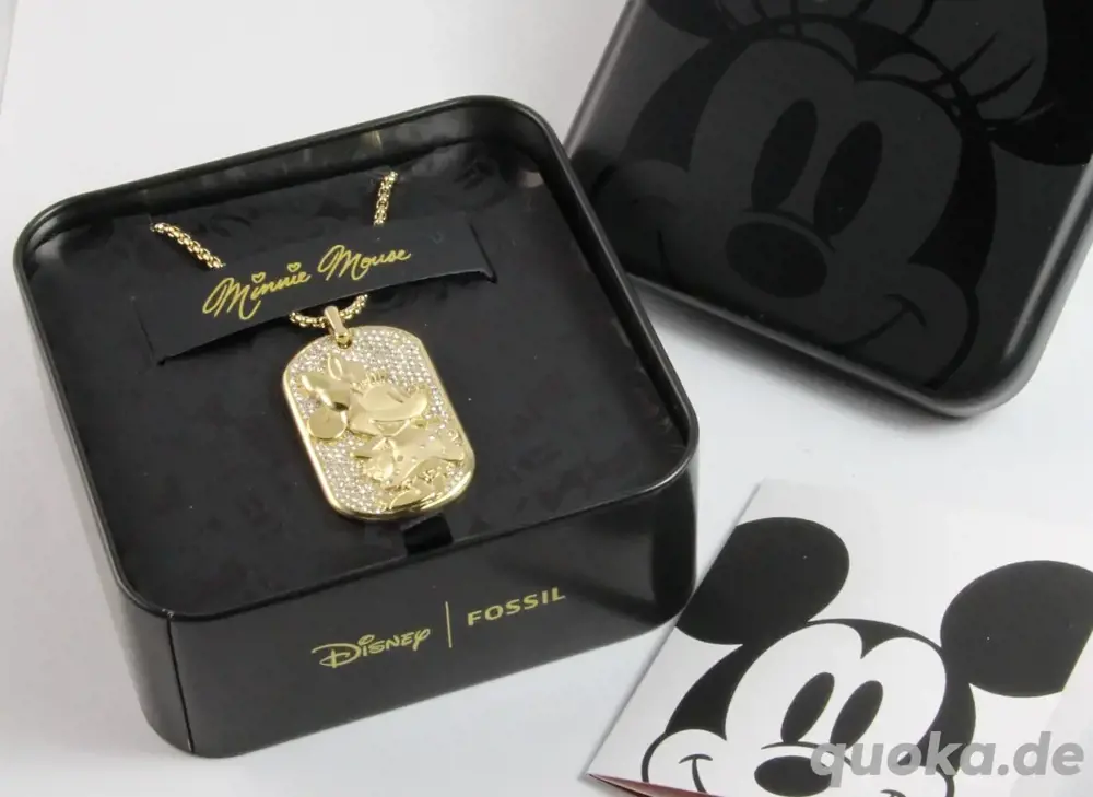 FOSSIL Kette Disney Mickey, Special Edition, goldfarben, JF04625710 (neu) 