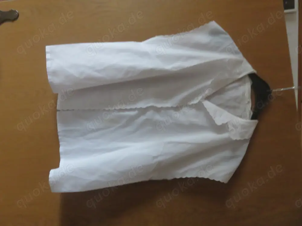 Bluse, Kurzarm, weiß, Größe 44, zu verschenken
