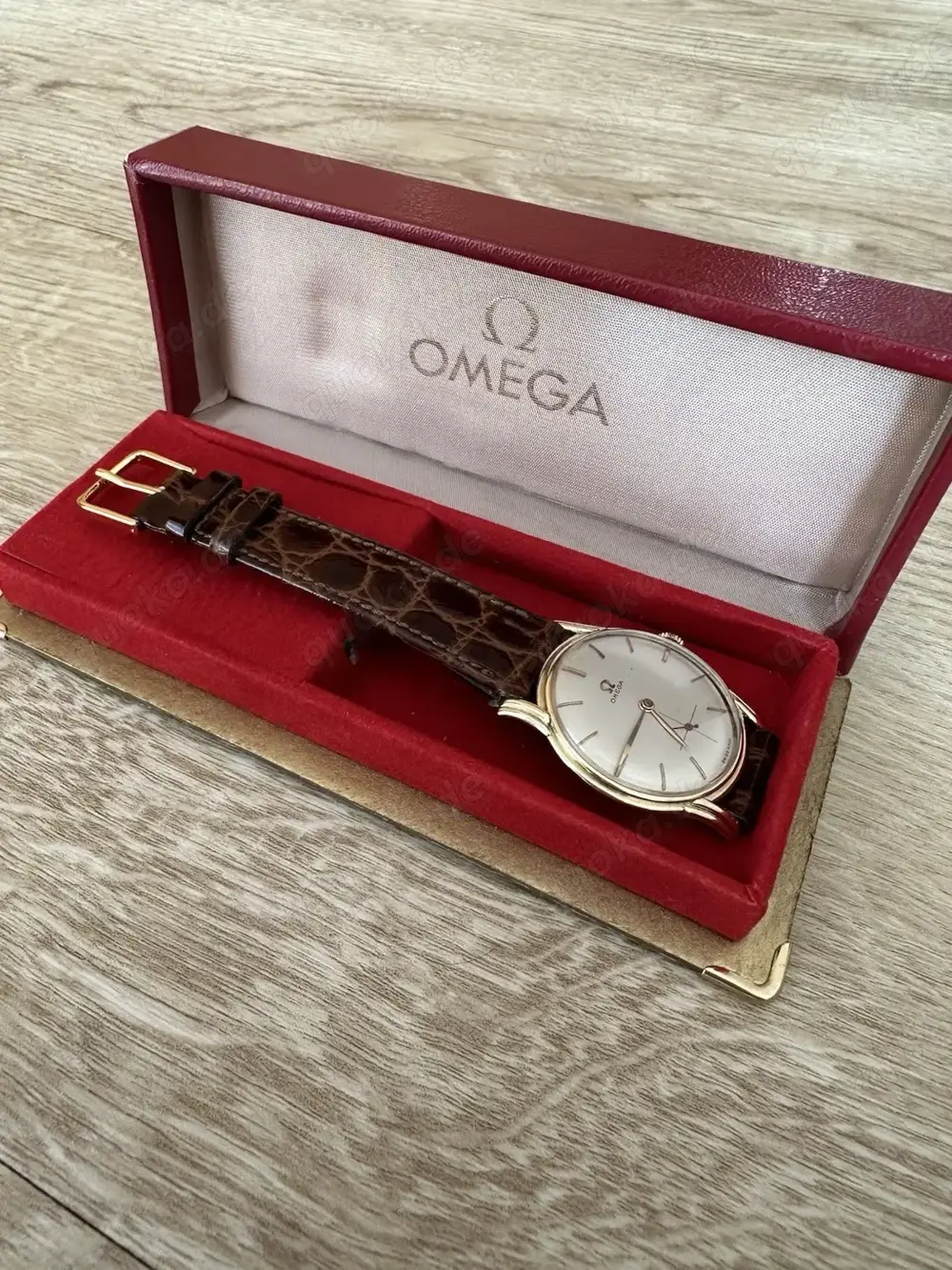 Vintage Omega in 14K Gold 585 mit Box 50er Jahre