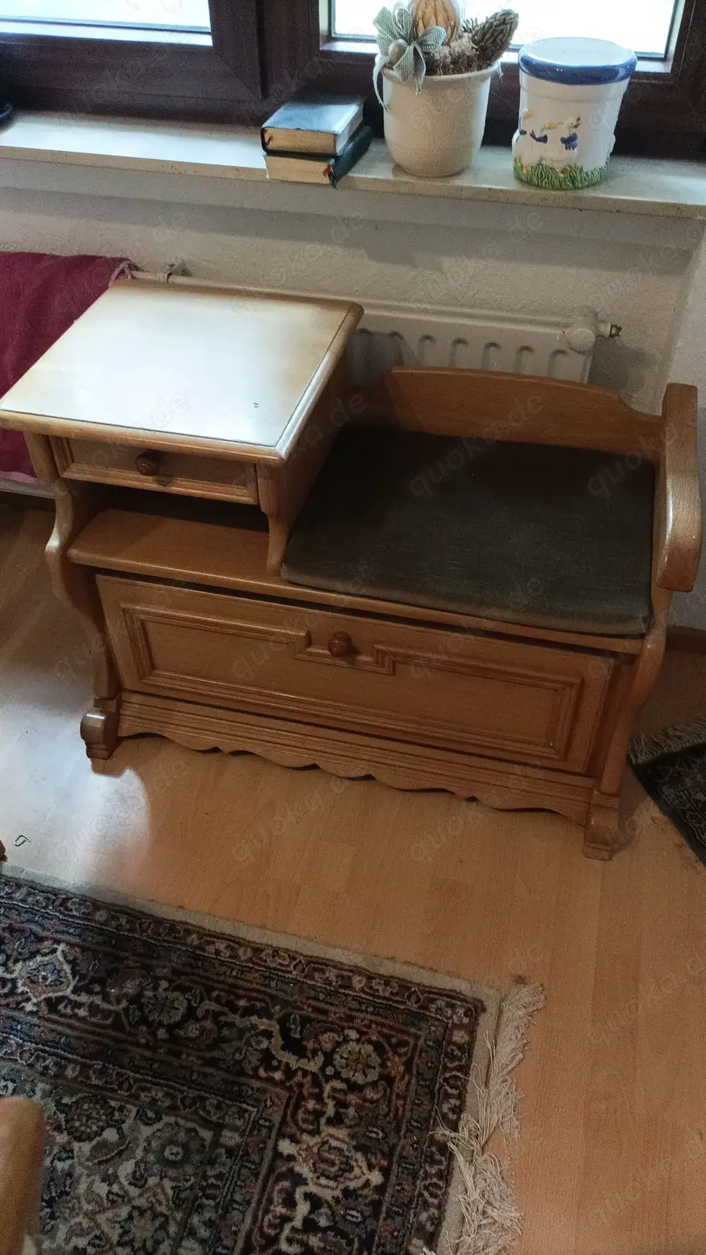 Verkaufe Telefonbank aus Holz