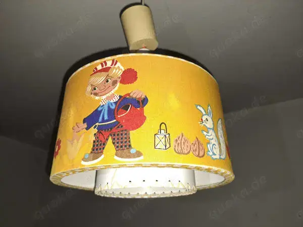 Traumschöne Sandmännchen-Kinder-Lampe, so Retro und Einzelstück!