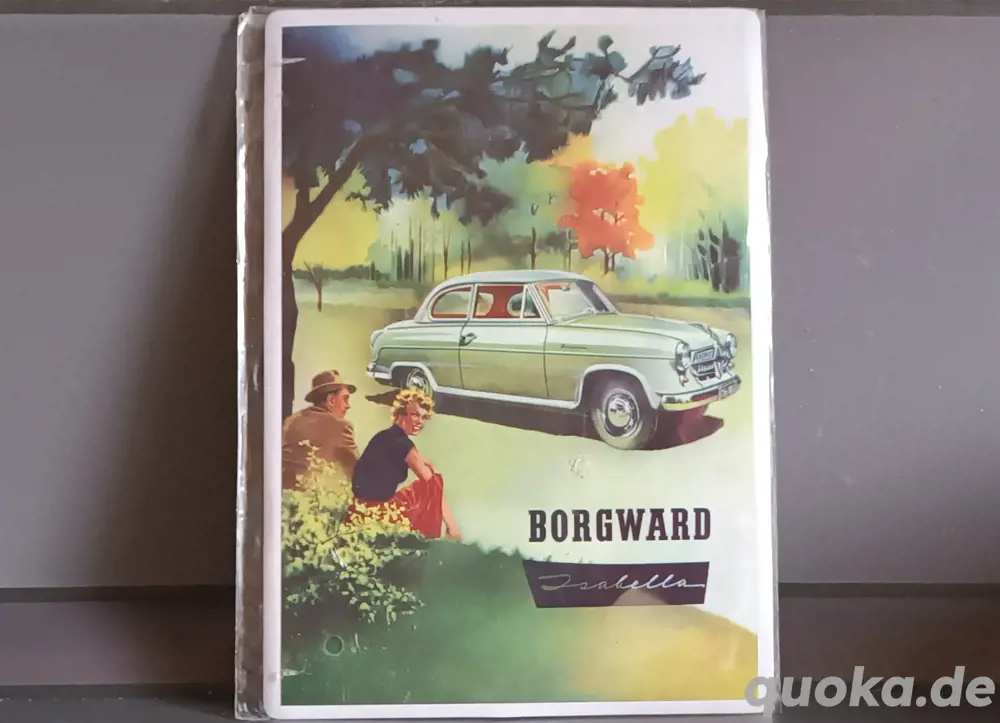 ! Werbeschild "Burgward Isabella"