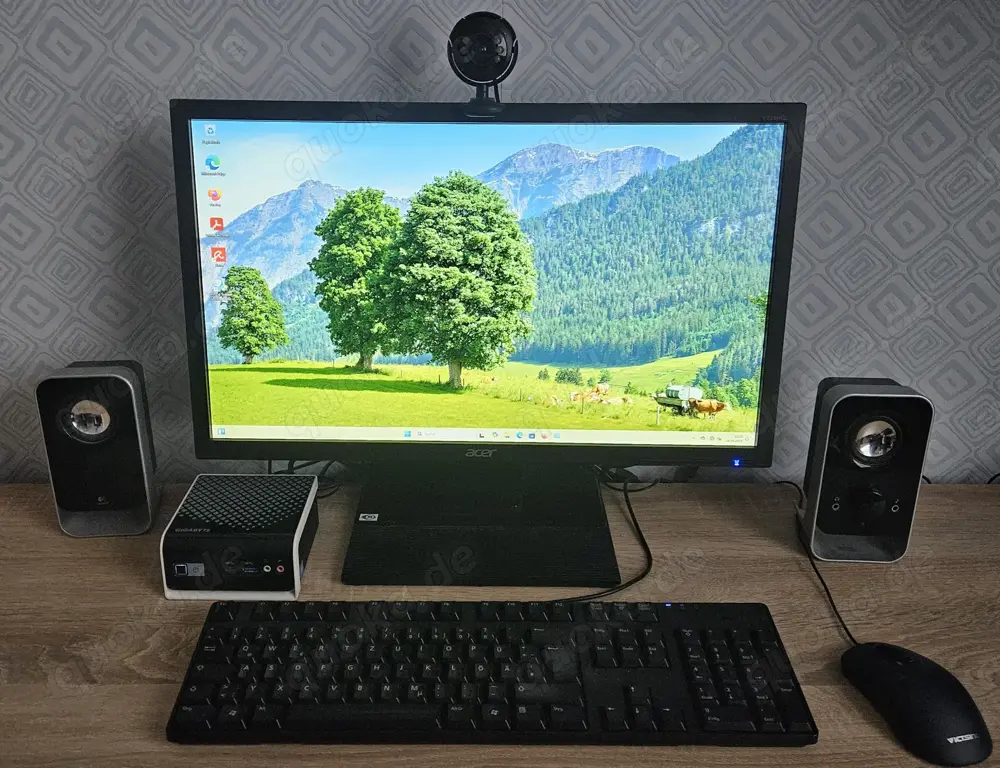 Gigabyte mini PC: Intel Celeron N4000 2x2,0 GHz, 8GB RAM DDR4, SSD 250 GB  