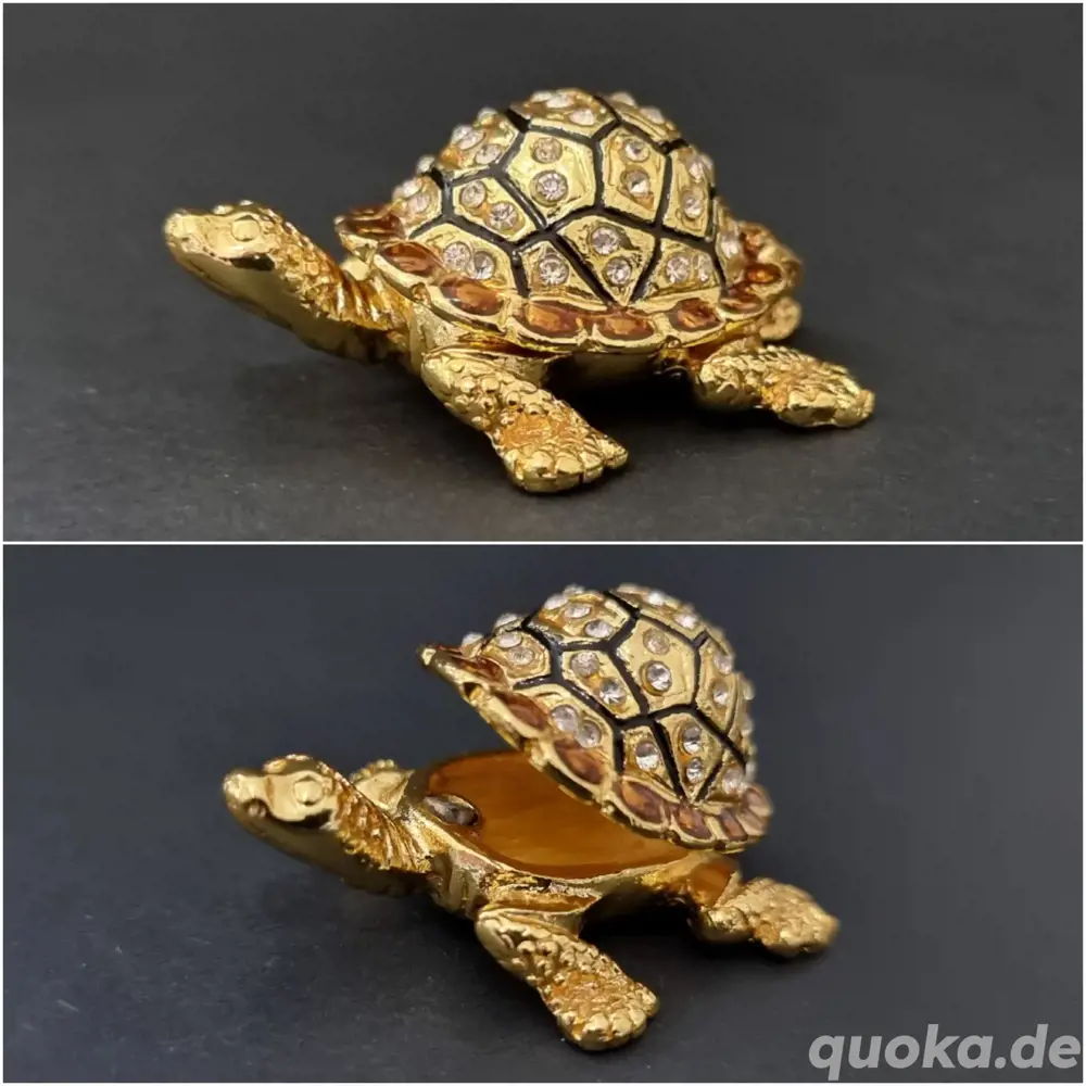 Schmuckdose Schildkröte|Schmuckkästchen|Vintage Box|Pillendöschen