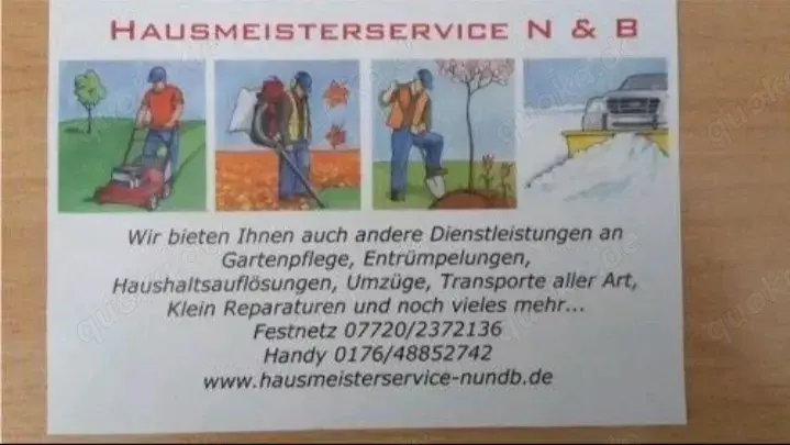 Wie bieten Dienstleistungen rund ums Haus und Garten an 