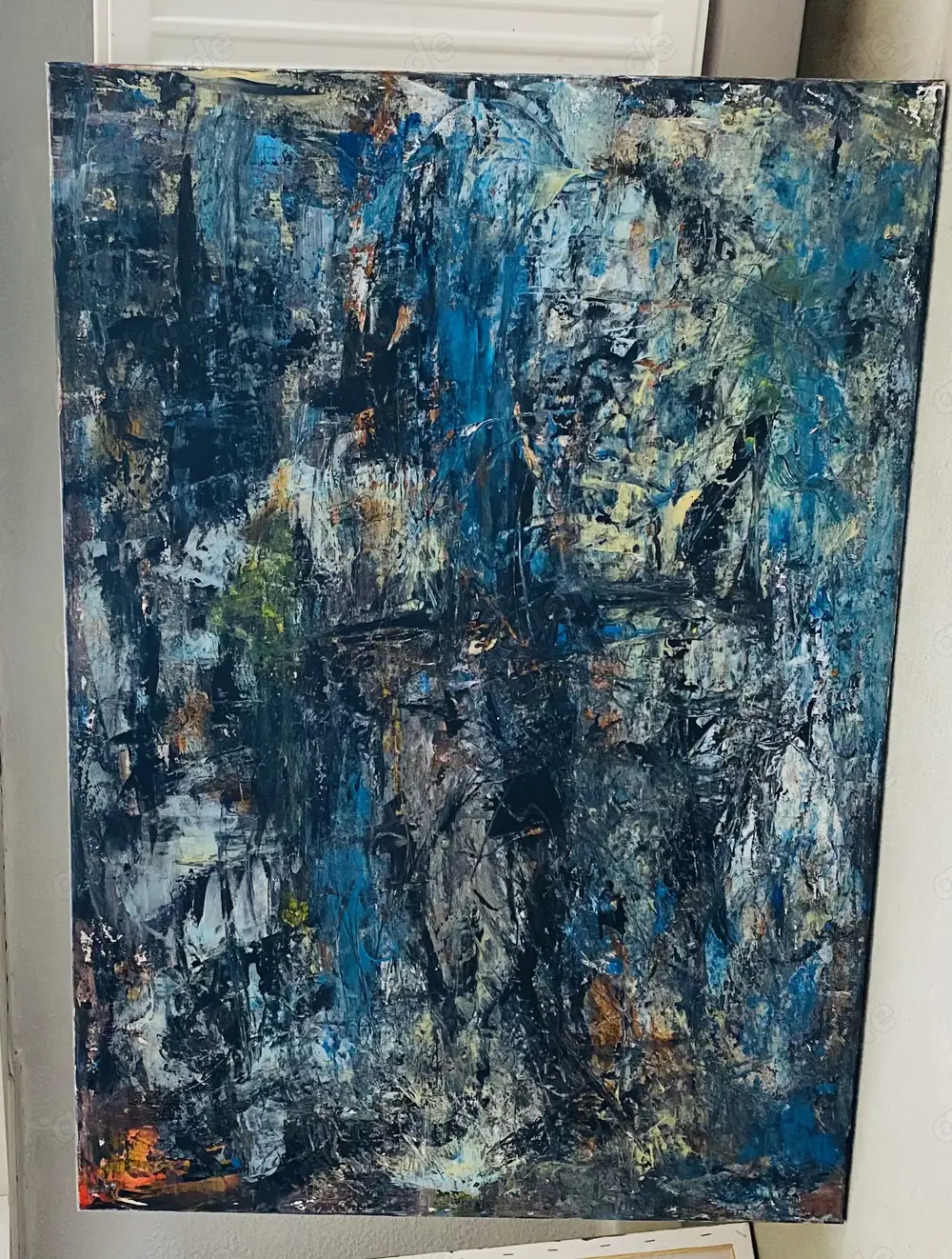 Acrylgemälde Abstrakt auf Leinwand Unikat  Orginal 70x90 VHS