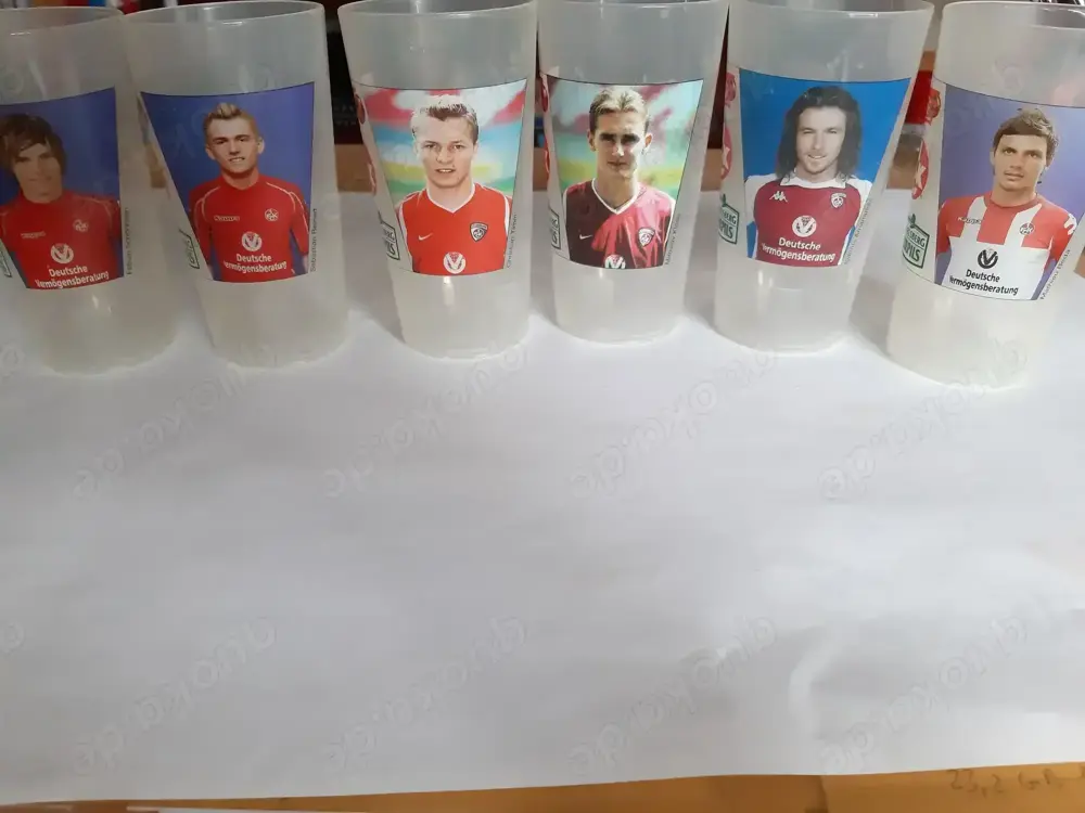 1.FCK Becher  6 Stück Miroslav Klose...