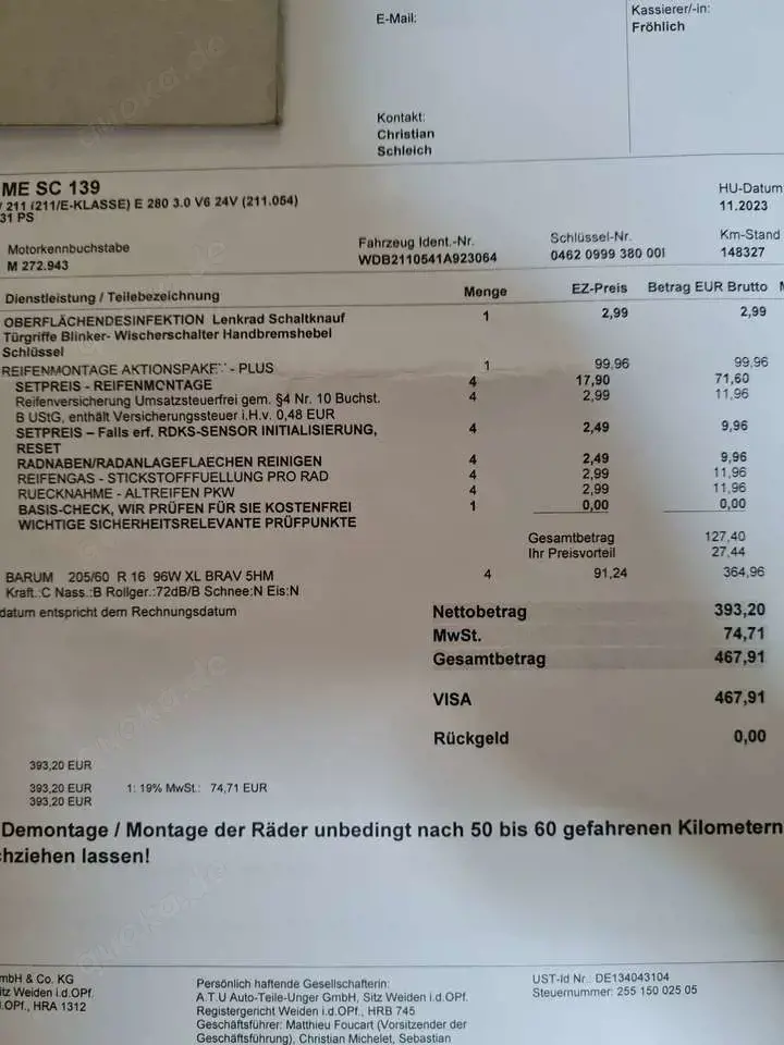 Mercedes-Benz E 280 E 280 (211.054)