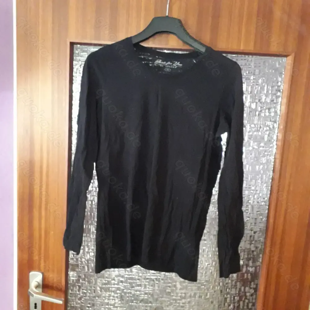 Damen-Langarmshirt schwarz Gr.44  