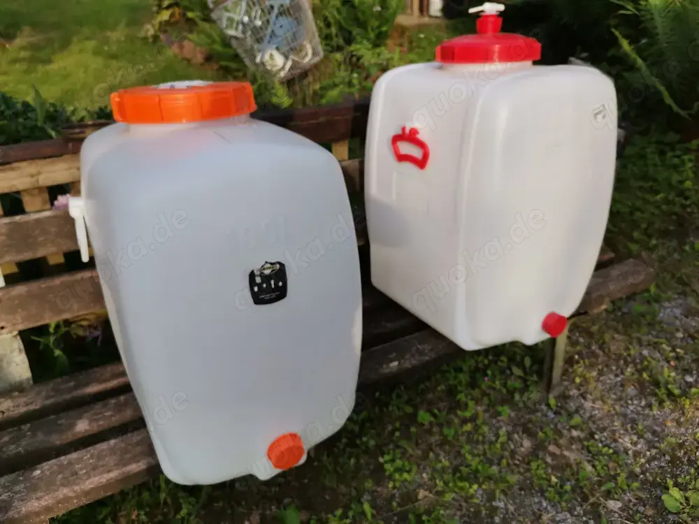 2x 100L Gärfass, Maischefass, Mostfass