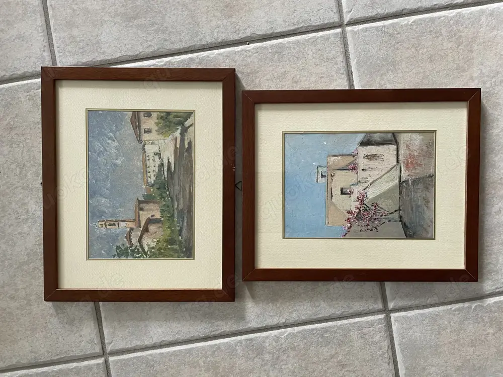 Bilder Italien Lecco Galerie 27x 22 cm 2 Stück