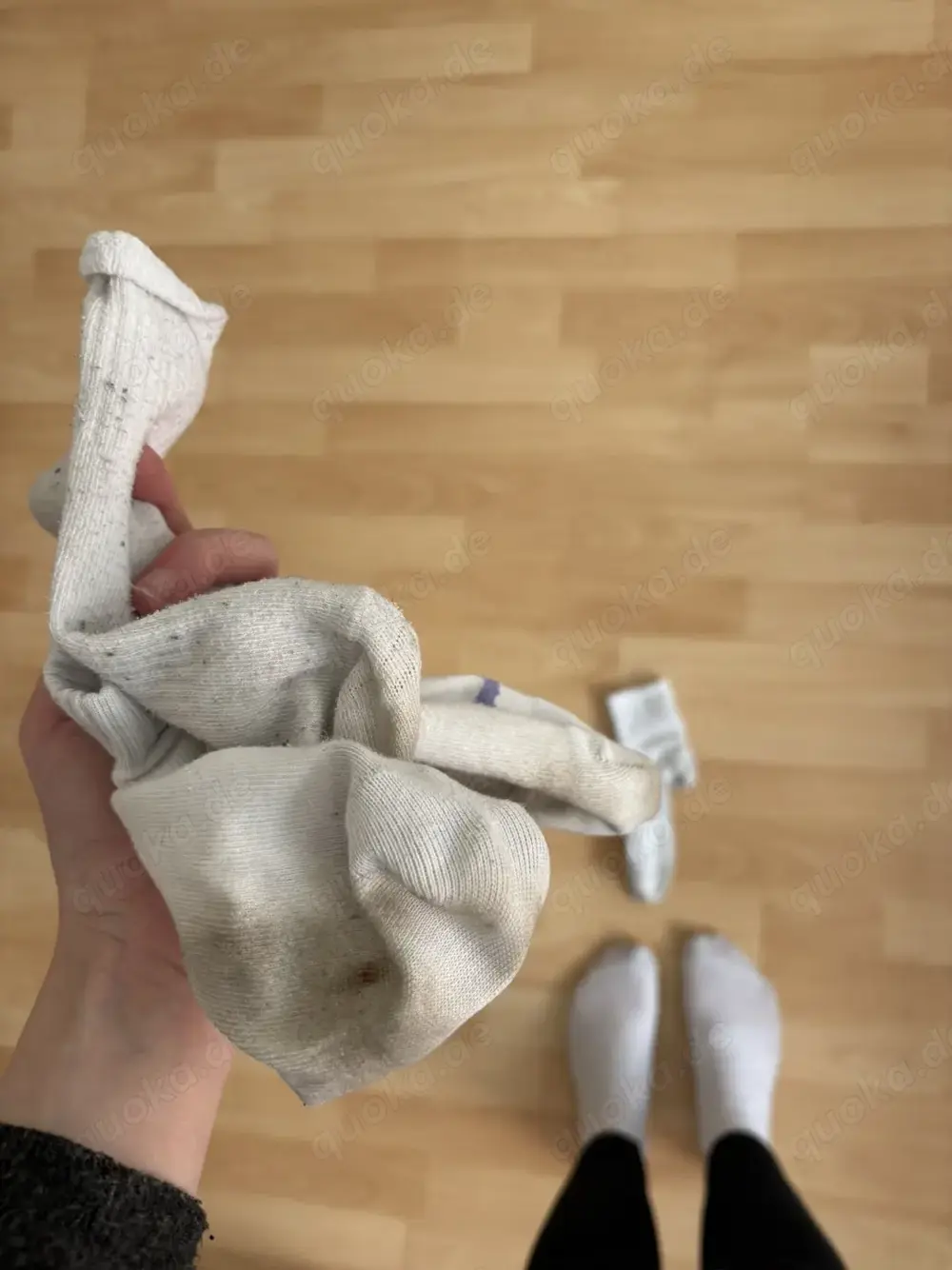 Gebrauchte Weiße Socken 