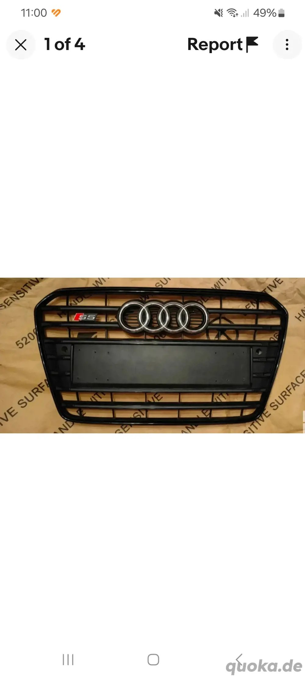 Frontgrill Kühlergrill schwarz A5 S5