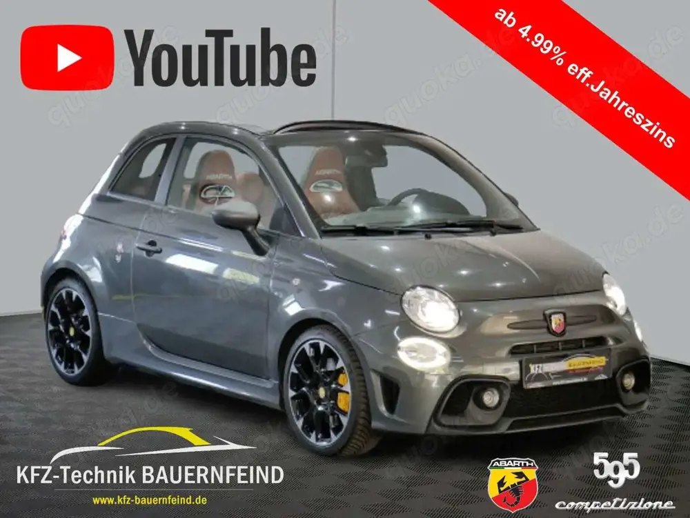 Abarth 595C Competizione 1. Hand Scheckheft LEDER VIDEO