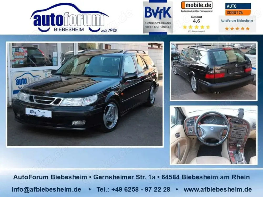 Saab 9-5 3.0t V6 SE Kombi Aut Leder*Schiebedach