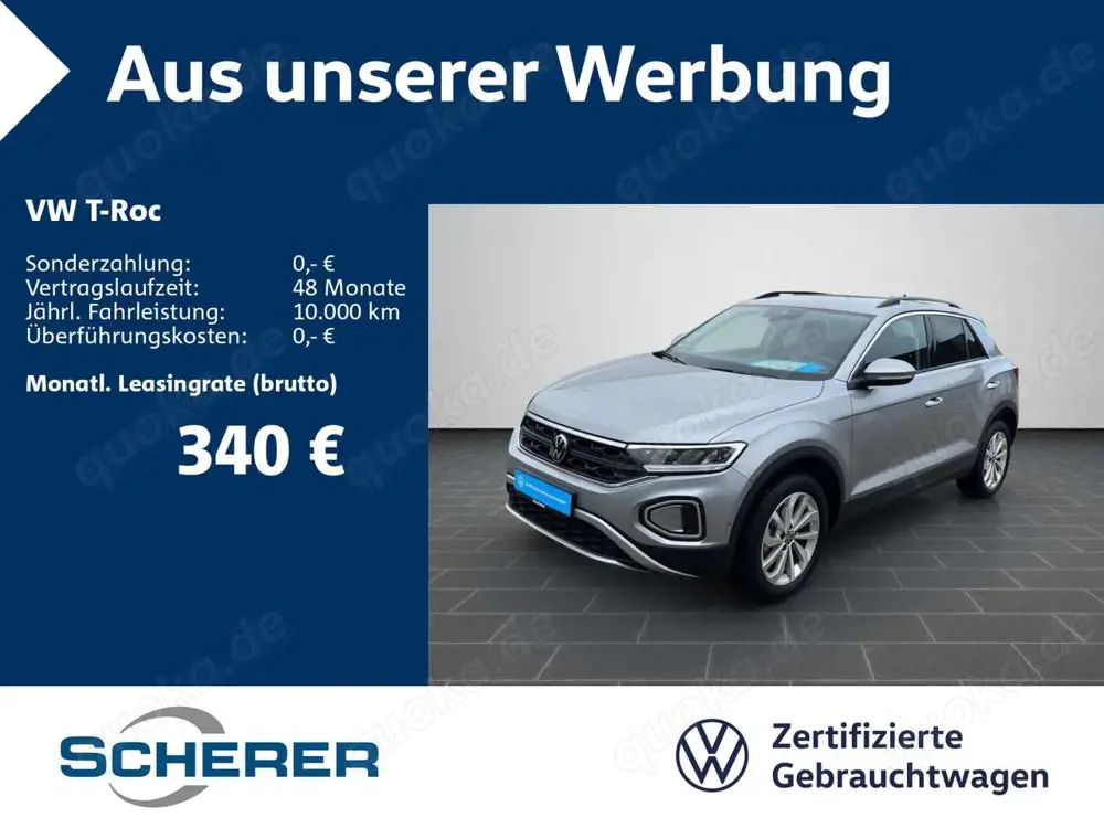 Volkswagen T-Roc 1.5 TSI LIFE AHK beatsAudio NAVI KAMERA AP
