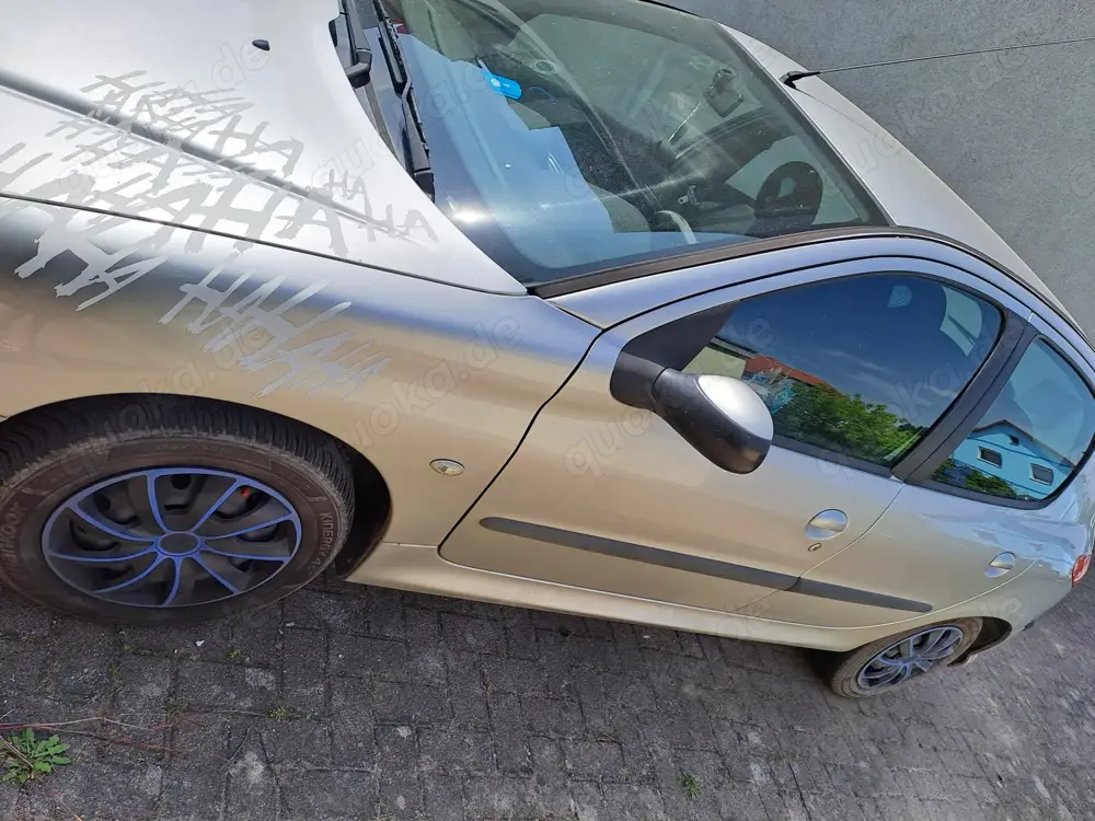 Peugeot 206 OHNE TÜV, reparaturbedürftig für Bastler Liebhaber