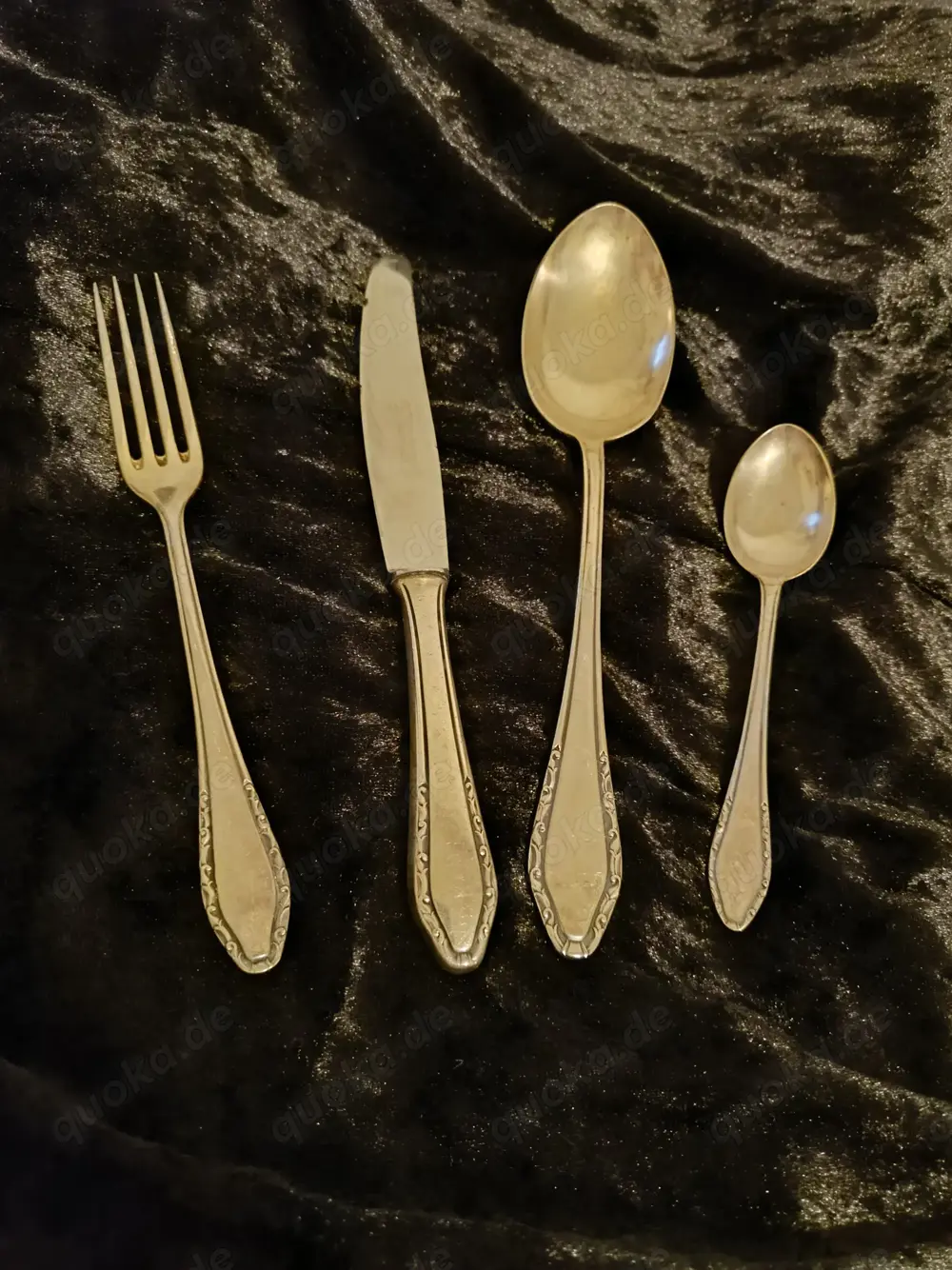 90er Silber Besteck Monogramm  Gebr. Krumm  Solingen