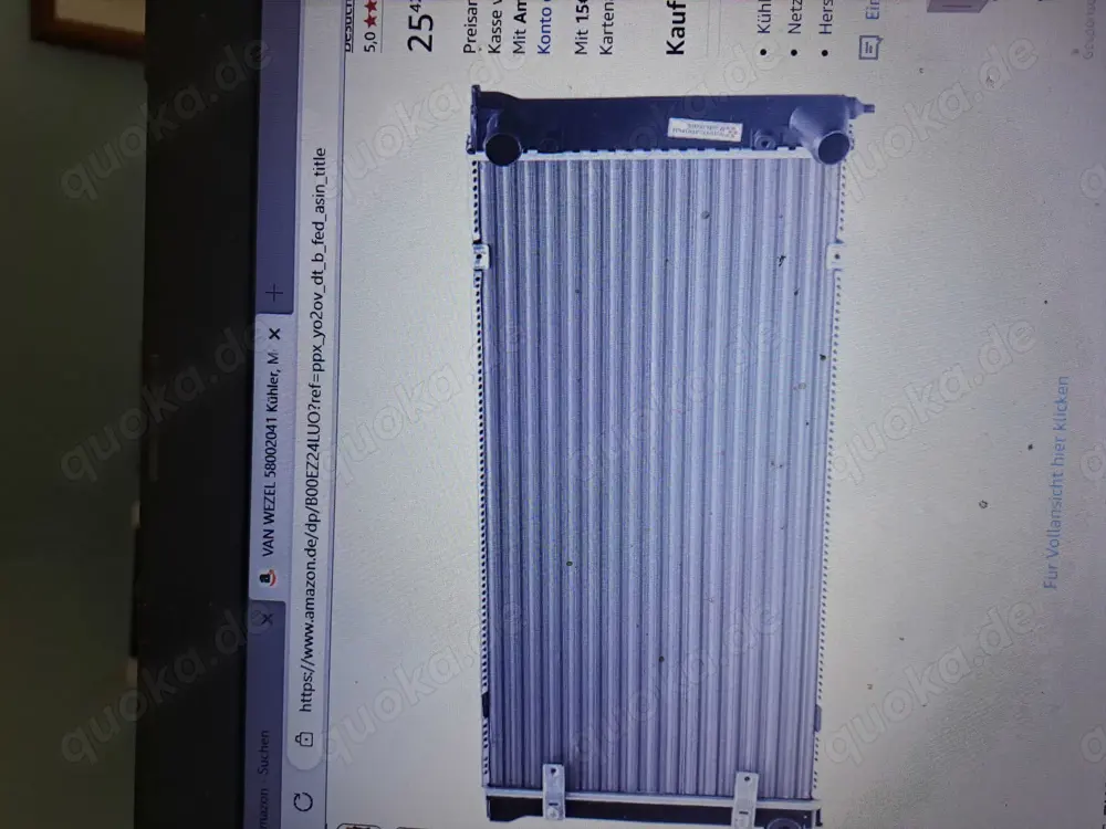 Kühler für Golf 2 zu verkaufen(neu)