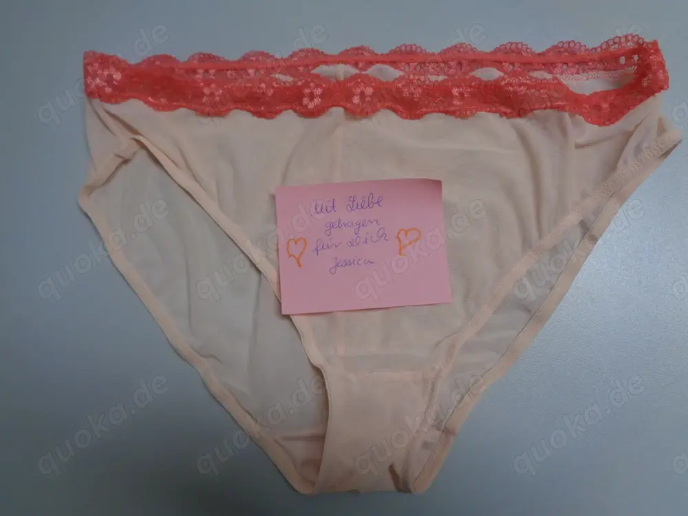 Getragener Slip leicht durchsichtig sexy Höschen getragen