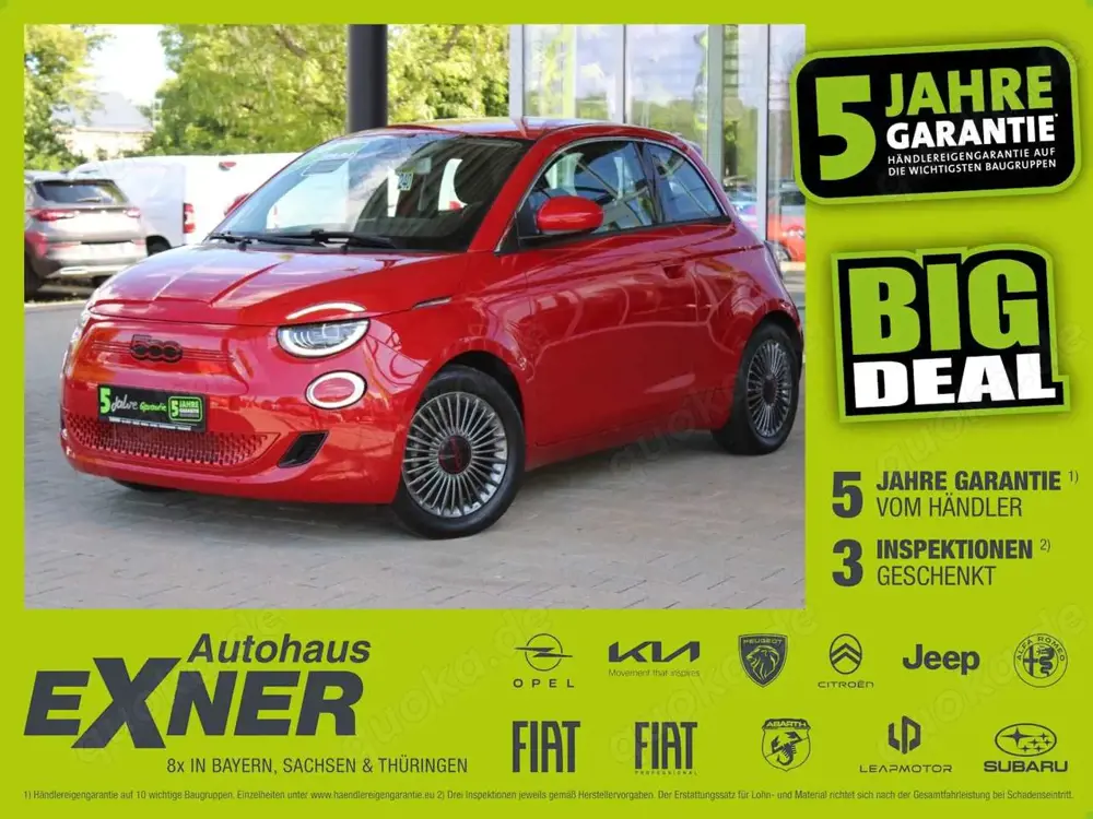 Fiat 500e RED - 42 kWh Navi, Klimaautomatik, DAB, LED